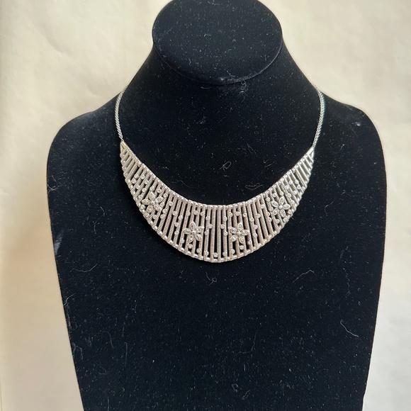 Vintage Brighton Bib Choker New with Tag, Quilted Pouch, Floral Motif - Picture 11 of 11